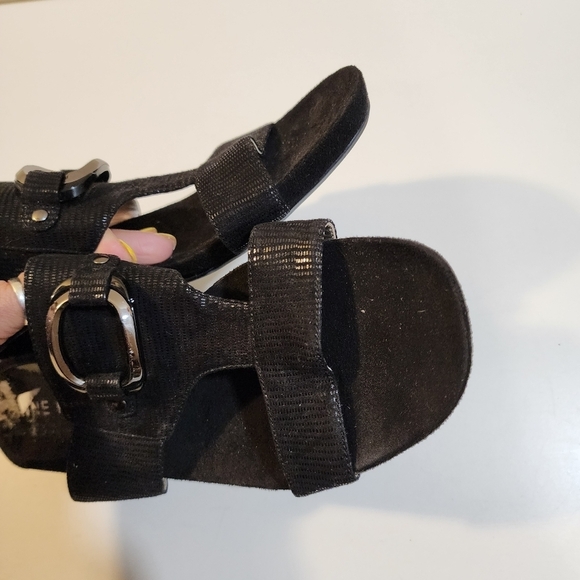 Anne klein Teela Iflex Black Slides Sandals size 9.5 M - Picture 10 of 14